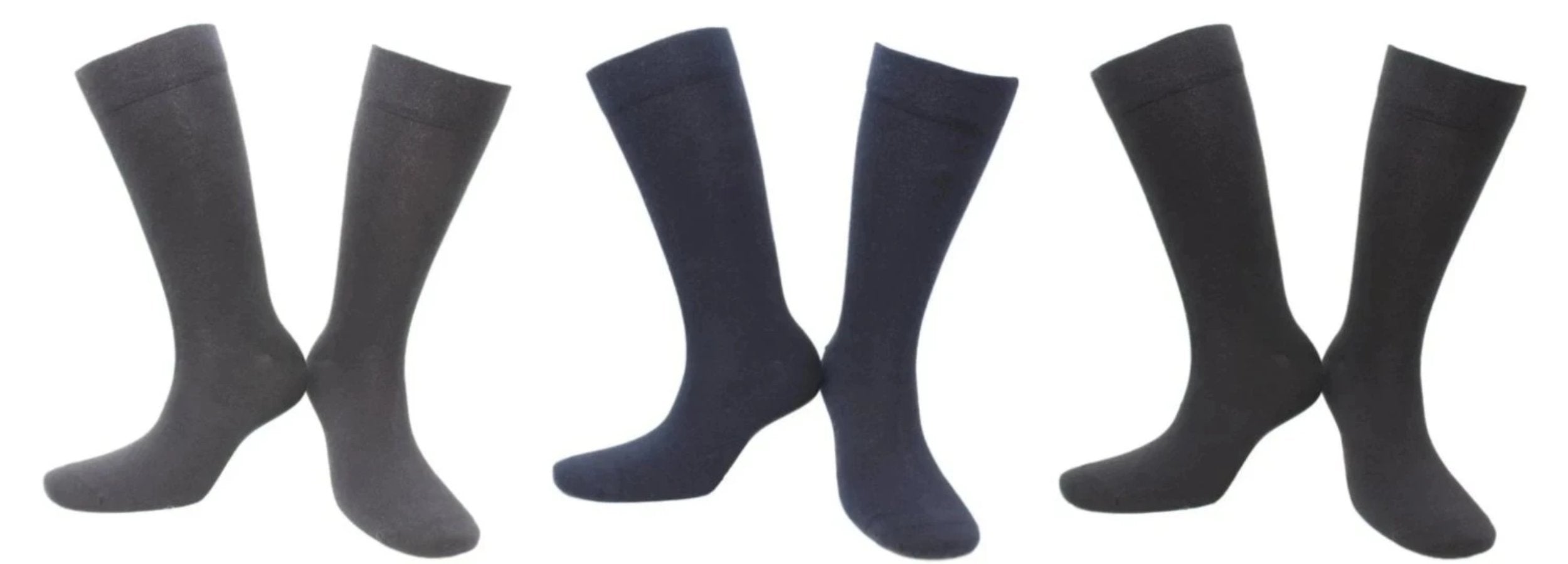 5 Paires de Chaussettes Coton Homme Femme Noire Bleue Grise 39-42 ou 43-46