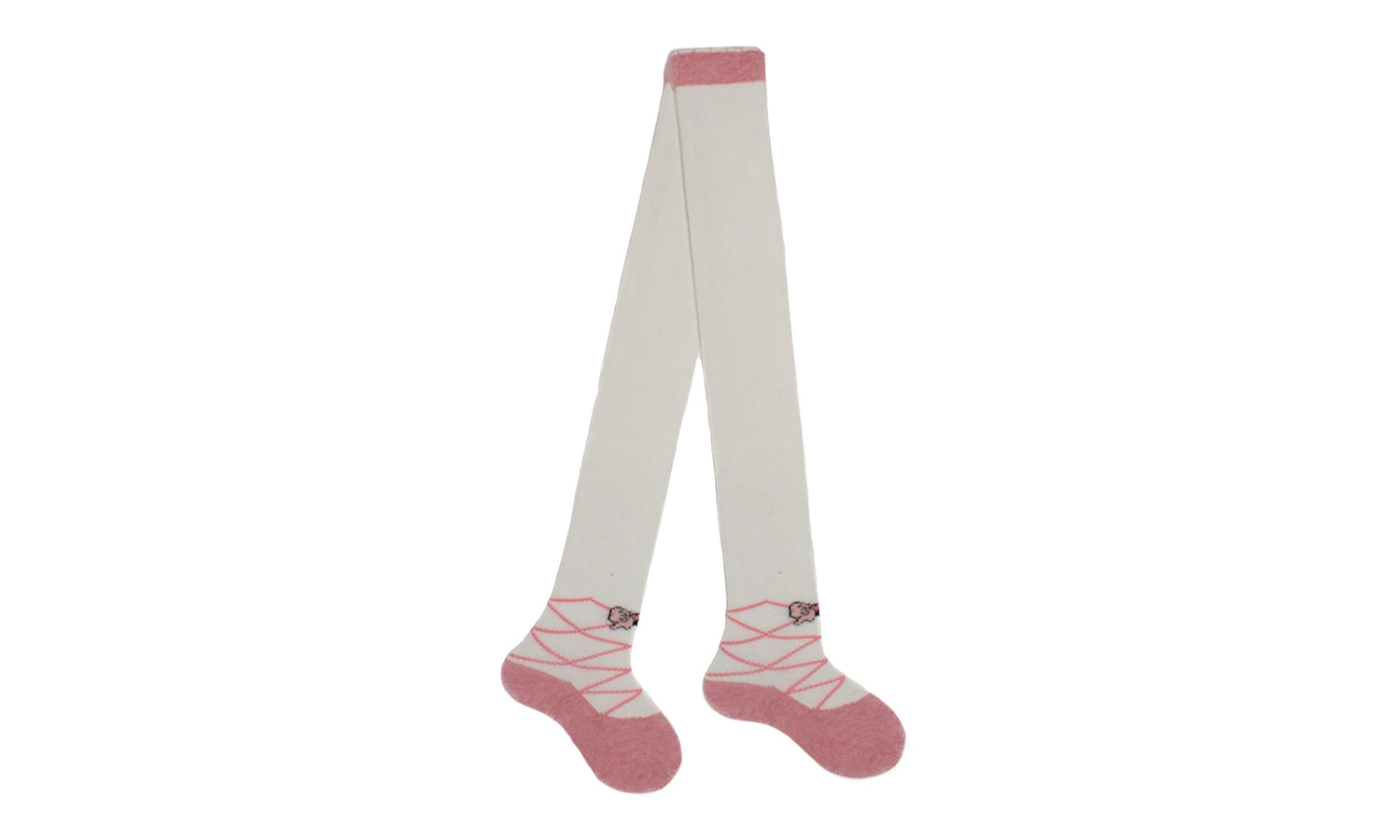 Collant Bébé Fille Ballerines Gris Bleu en Coton Peigné – Kolibri Socks