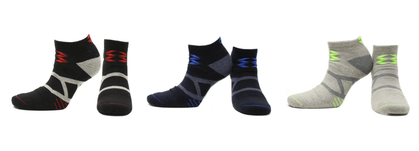 Socquettes Sans Couture Coton Écologique - Gris, Bleu Marine, Noir (3 paires)